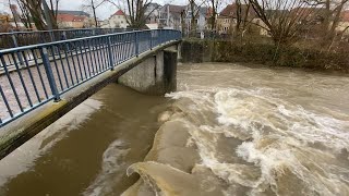 Hoher Wasserstand der Lippe Lippstadt 22122023 [upl. by Sabec]