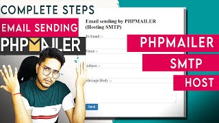 How to send email using PHP Mailer and host SMTP  PHPMailer Integration in PHP website  Hosting [upl. by Dotty]