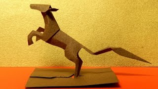 A prancing horse of Kiriorigami paper craft [upl. by Akli220]