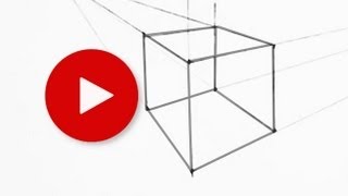 How to Draw a Cube in Two Point Perspective [upl. by Littell]