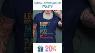 Légende Mari Papa Papy TShirt Personnalisé Année Futur Papi Cadeau fête des pères grossesse [upl. by Esinaj]