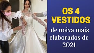 Os 4 vestidos de noiva mais bem elaborados de 2021 modelos 2 em 1 [upl. by Laidlaw867]