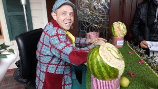 Easter Fruit Carving at Disneyland Paris [upl. by Kerry166]