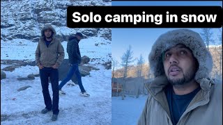 solo camping in Manali  snow in Manali  sissu  Manali Latest update  New Year in Manali  Vlog2 [upl. by Quartet]