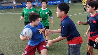 mini rugby U11 World flair Challenge Cup 2022 3 1st half [upl. by Neile]