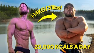 Diet in a Day 20000calorie 14kg 31lbs BULK World’s Longest Swim [upl. by Nanerb]