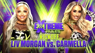 Liv Morgan Vs Carmella  WWE Extreme Rules Kickoff 2021 En Español [upl. by Josephine918]