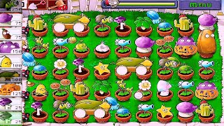 USING FLOWER POT STRATEGY  All Plants vs All Zombies  Plants vs Zombies Survival Day [upl. by Haron729]