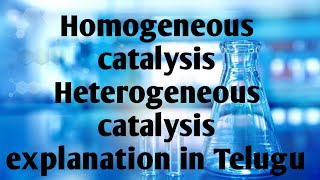 Class 12 what is catalysis Homogeneous catalysis and Heterogeneous catalysis explanation in Telugu [upl. by Haleemaj]