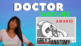 ANESTHESIOLOGIST DOCTOR REACTS to GREYS ANATOMY  Anesthesia Awareness  Medical Drama Review [upl. by Jasisa]