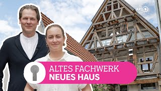 Marode Scheune wird Neubau mit altem Fachwerk  ARD Room Tour [upl. by Amlus]