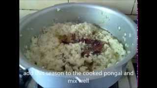 Ven Pongal South Indian Kichidi Recipe in telugu katte pongali [upl. by Elocen]