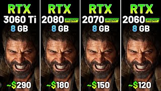 RTX 3060 Ti vs RTX 2080 SUPER vs RTX 2070 SUPER vs RTX 2060 SUPER  Test in 12 Games in 2024 [upl. by Acimahs]