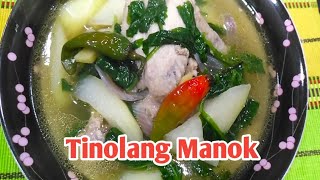 Tinolang Manok  Sinabawang Manok with Spinach at Papaya  Nings kitchen vlog [upl. by Nadine618]