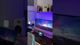 Building a Floating Ultrawide Monitor Desk Setup desk homeofficesetup desksetup [upl. by Aihsilat]