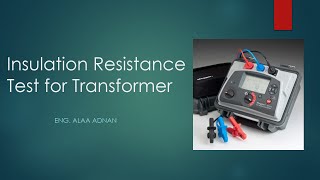 فحص العازلية لمحولات القدرة insulation resistance Test for Transformer [upl. by Troxell]