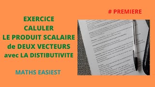 Exercice produit scalaire [upl. by Nebur]