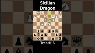 🔥 Sicilian Dragon Traps Unveiled  Trap 13 ♟️ [upl. by Notnel]