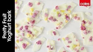 How to make pretty fruit yoghurt bark [upl. by Anselmo403]