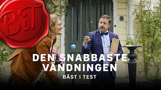 Marcus Berggren med snabbaste vändningen någonsin  Bäst i test 2022  SVT [upl. by Ecyarg]