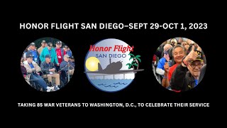 Honor Flight San Diego April 2023 DC visit [upl. by Ynohtna431]