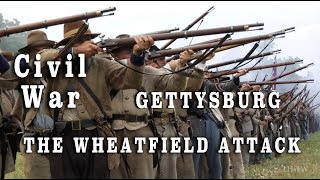 Gettysburg 145th Battle  The July 2 1863 Wheatfield Attack [upl. by Massarelli]