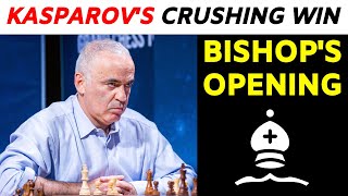 Kasparov’s Aggressive Attack in the Bishops Opening [upl. by Arty]