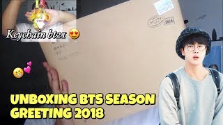 BTS SEASON GREETING 2018 UNBOXING Bahasa Indonesia [upl. by Preciosa]