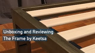 Unboxing and review of quotThe Framequot a gold brushed steel bed frame from Keetsa [upl. by Naeloj]