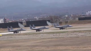 小松基地 F15離陸 ３０３飛 Komatsu base F15 takeoff [upl. by Ecnerolf673]