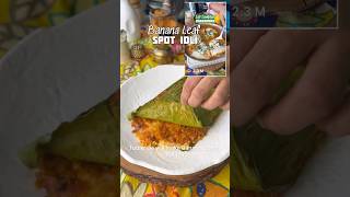 🍃Banana Leaf Spot Idli New way to eat Idli  What do you think [upl. by Lunetta]