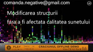 Kiss FM All Stars  Crăciunul Offline Karaoke DEMO Negativ Instrumental [upl. by Ayotyal]