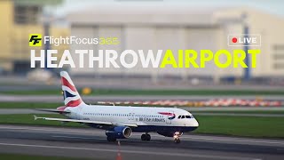 Heathrow Airport Live STRONG WINDS Tuesday 9th April 2024 [upl. by Lithea]