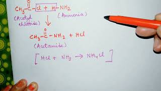 Reaction of Acetyl chloride with Ammonia Ammonolysis Organic Chemistry [upl. by Ahse658]