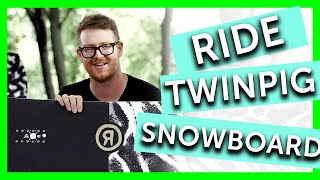 2020 Ride Twin Pig Snowboard [upl. by Podvin]