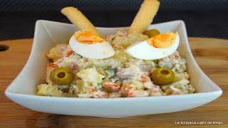 Ensaladilla Rusa Más Ligera Receta Fácil con Trucos [upl. by Anat]