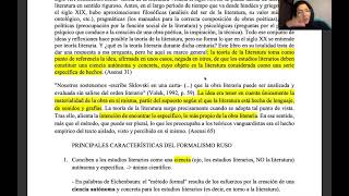 Ayudantía 2 Formalismo ruso Shklovski El arte como artificio [upl. by Leitman]