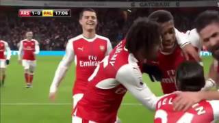 Olivier Giroud MAGIC GOAL Arsenal vs Crystal Palace 10 01012017 [upl. by Roche]