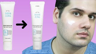 ETUDE  Soon Jung 2x Barrier Intensive Cream New Version Review [upl. by Ahtaga]