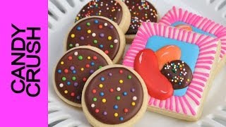 CANDY CRUSH COOKIE TUTORIAL DECORATING WITH ROYAL ICING [upl. by Rimisac488]