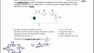 ES203 Lec 22 Resistors in parallel and series Voltage and Current Divider [upl. by Yknip]