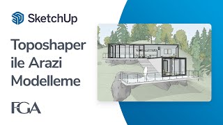 SketchUpta Toposhaper Eklentisi ile Arazi Modelleme [upl. by Tyler]