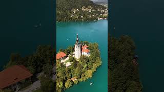 Bled Castle Slovenia  Rocket Preset DJI Mini 4 Pro djimini4pro slovenia dji foryou church [upl. by Anerak]