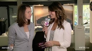 Simona Halep  WTA Live All Access Hour presented by Xerox  2014 Porsche Tennis Grand Prix [upl. by Novi]