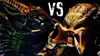 PREDATOR VS SNAKE ALIEN COMPLETE【STOP MOTION】【NECA】 [upl. by Yruam10]