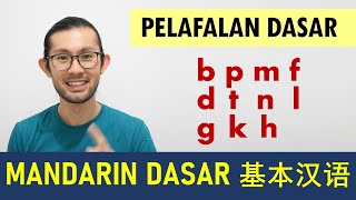 Dasar 03 Pelafalan Pinyin b p m f  d t n l  g k h PLUS LATIHAN [upl. by Ma]