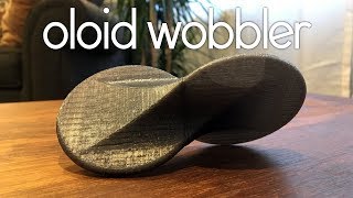 3D Printed Oloid Wobbler rolling Sculpture [upl. by Goldi498]