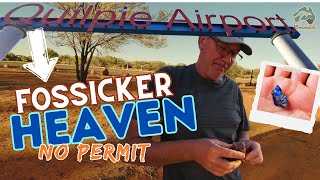 You can FOSSICK OPALS at the QUILPIE Airport Caravanning Vlog Australia  AS Nomads [upl. by Eserahc]