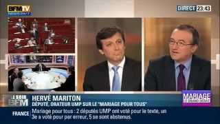 Débat BFMTV entre Mariton Derville Assouline et Gougain sur le Mariage pour tous [upl. by Nigle]