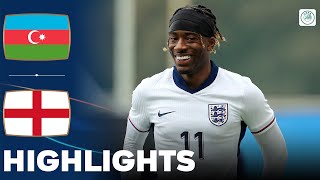 England vs Azerbaijan  Highlights  U21 Euro Qualification 22032024 [upl. by Aynik]